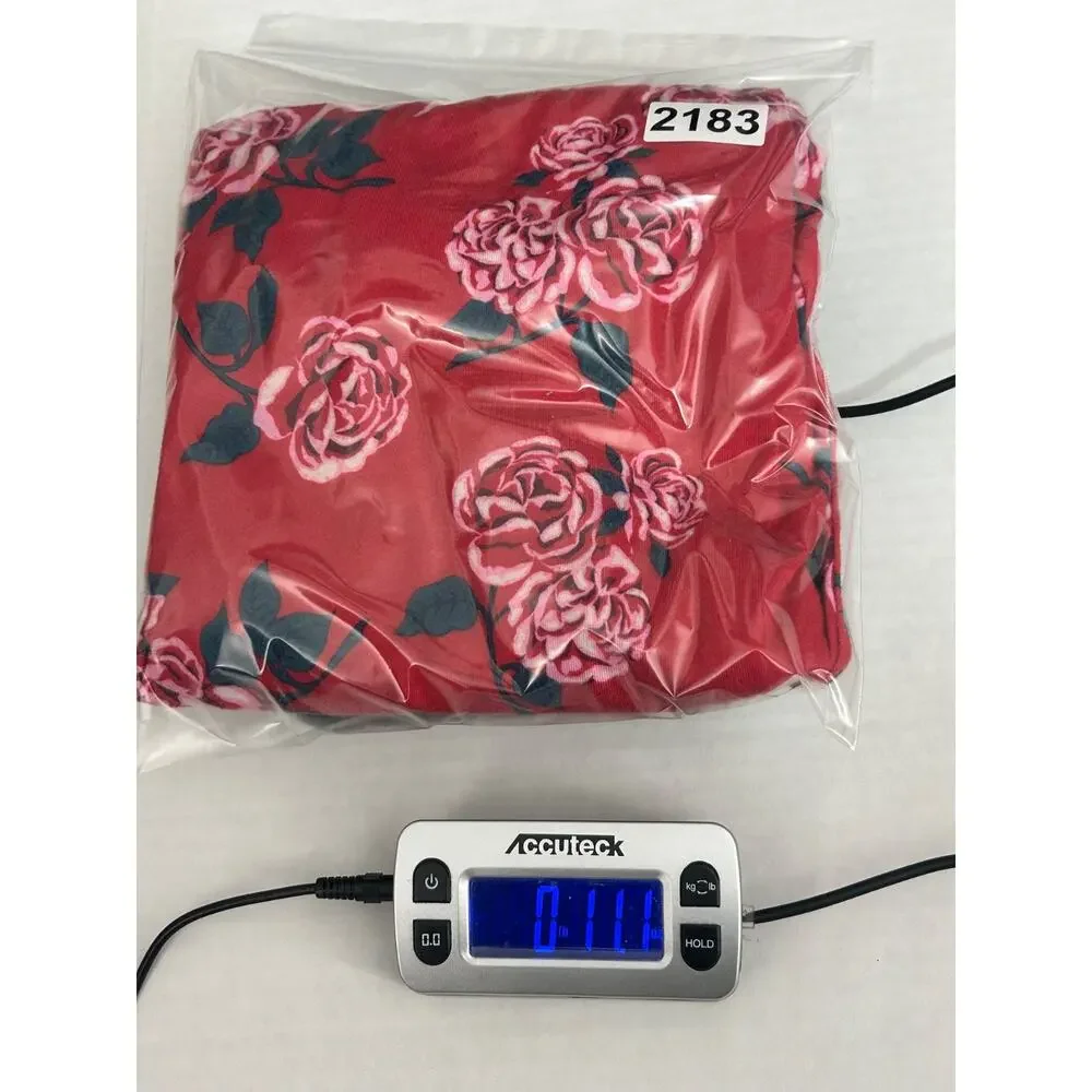 Matilda Jane Sleepyhead‎ PJ Gown Girls Size 8 Red Rose Pattern Tiered Ruffle Hem